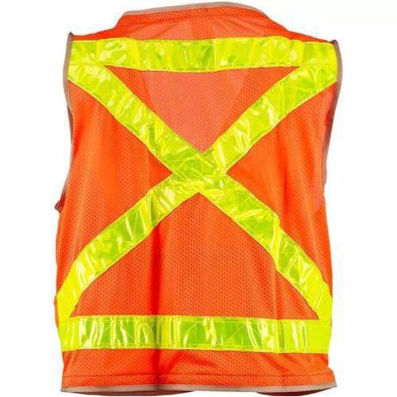 SECO Class 2 Surveyor’s Vest with Mesh Back, Orange, Medium, 44"-46" Chest - Picture 2 of 4
